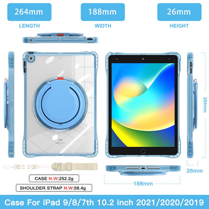 Estuche Transparent B Series iPad 10.2 Celeste con Strap - 0714000041