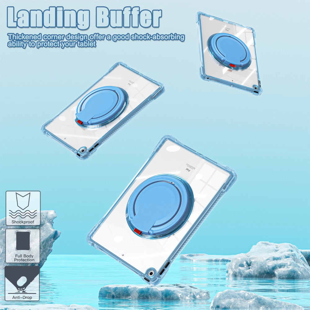 Estuche transparent b series modelo ipad 10.2 color celeste con strap - imagen 8