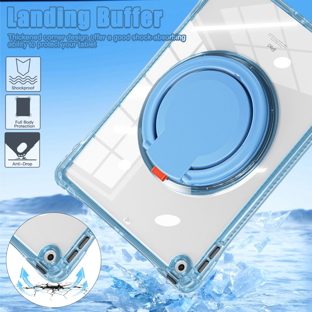 Estuche Transparent B Series iPad 10.2 Celeste con Strap - 0714000041