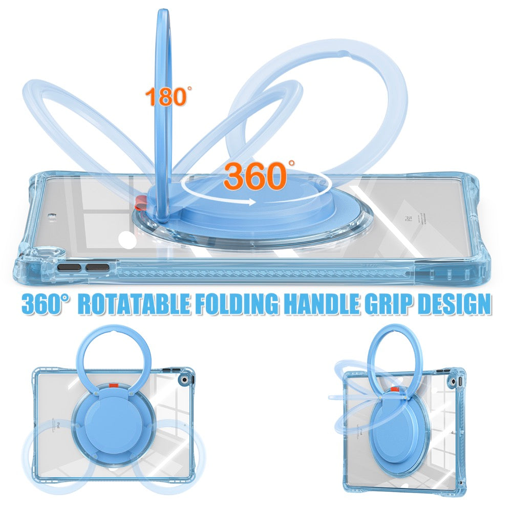 Estuche transparent b series modelo ipad 10.2 color celeste con strap - imagen 11