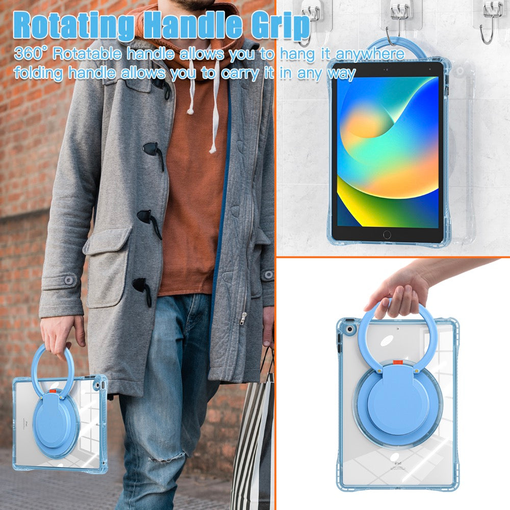 Estuche Transparent B Series iPad 10.2 Celeste con Strap - 0714000041