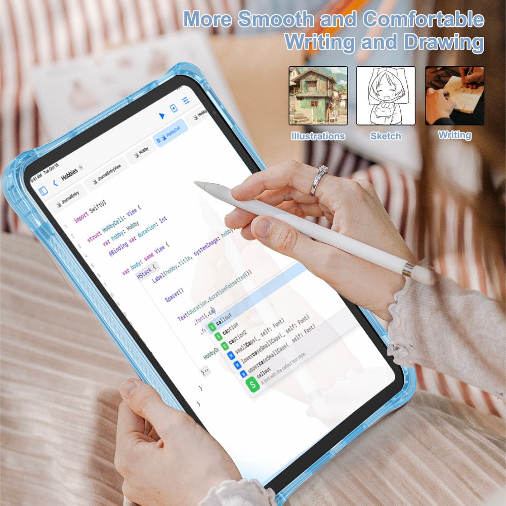 Estuche Transparent B Series iPad 10th Celeste - 0714000042