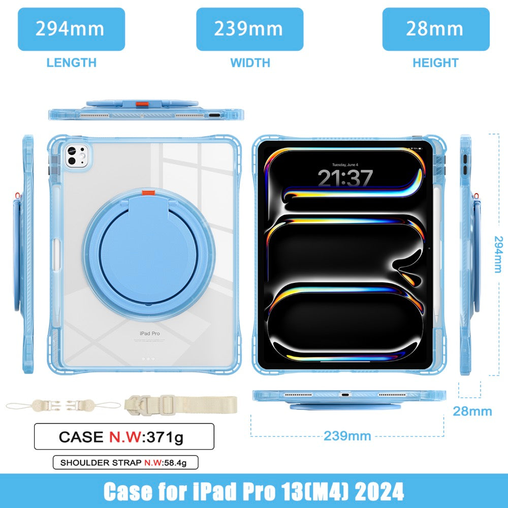 Estuche Transparent B Series iPad Pro 13 2024 Celeste - 0714000044