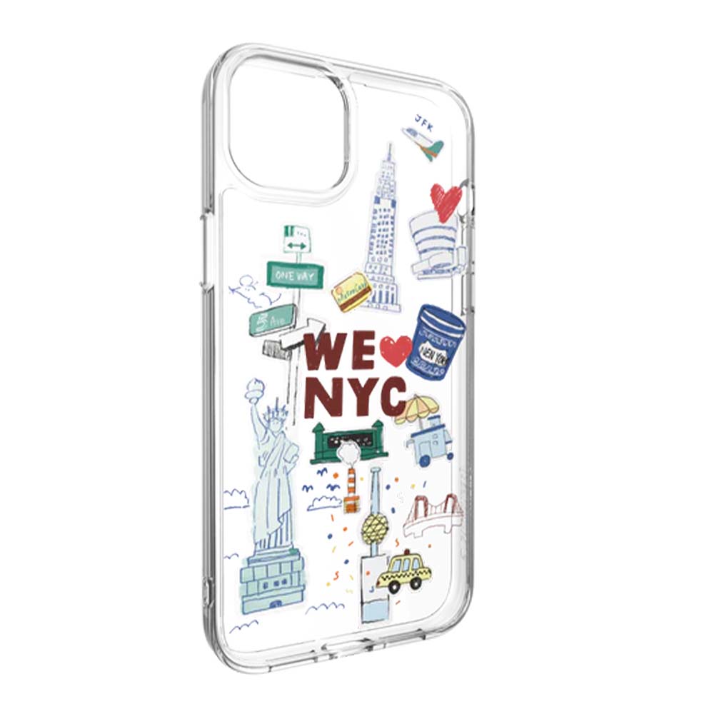 Estuche switcheasy city iphone 15 plus new york color multicolor