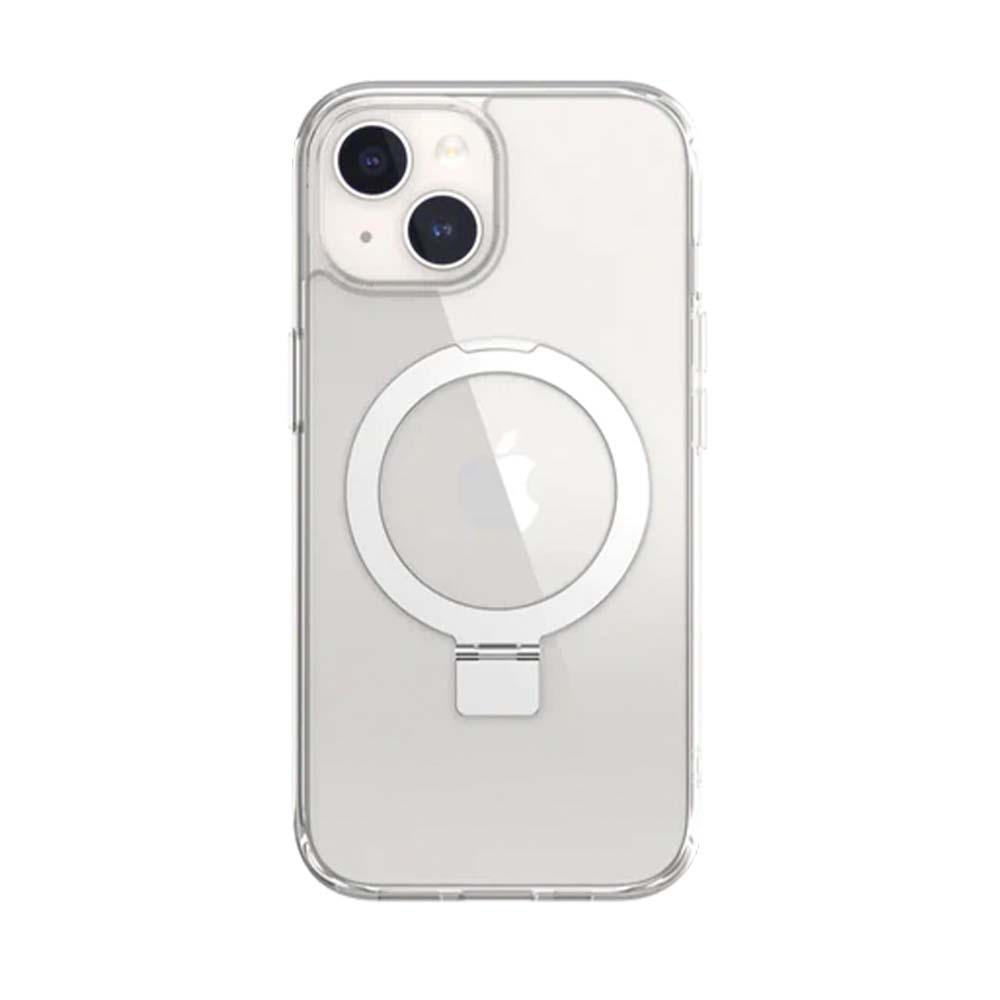 Estuche switcheasy magstand iphone 15 plus magsafe color transparente