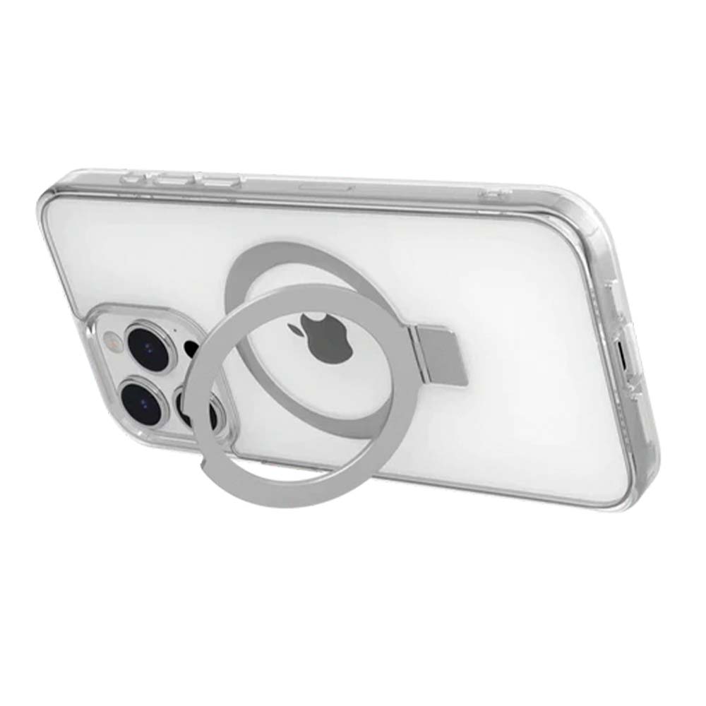 Estuche switcheasy magstand iphone 15 pro magsafe color transparente