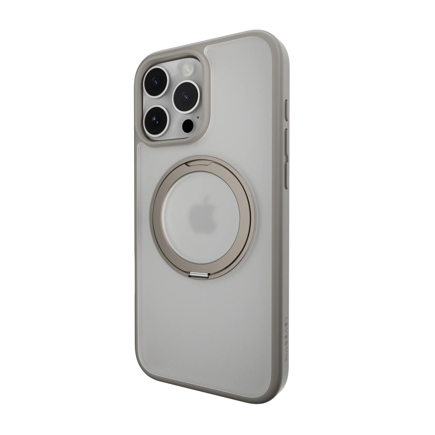 Estuche Mageasy Magstand 360° para iPhone 16 Pro - Plateado - 0714203600120187
