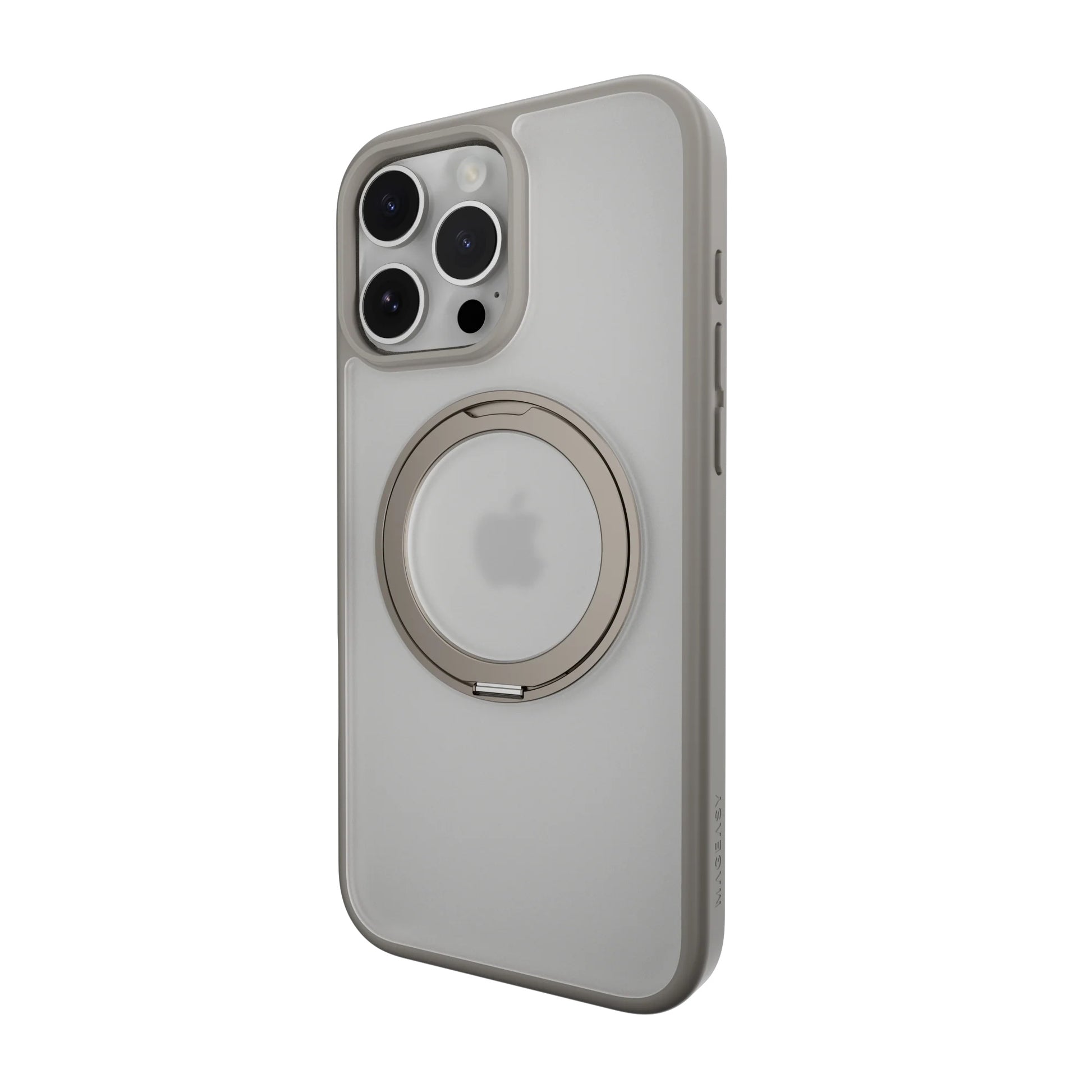 Estuche Mageasy Magstand 360° para iPhone 16 Pro - Plateado - 0714203600120187