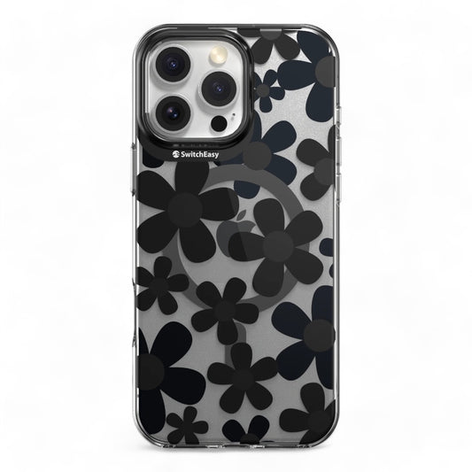 Estuche Switcheasy Skin iPhone 16 Pro Fleur 3D Negro - 0714403600370157
