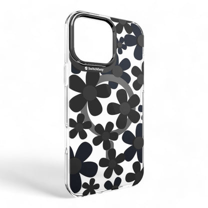 Estuche Switcheasy Skin iPhone 16 Pro Fleur 3D Negro - 0714403600370157