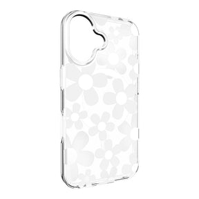 Estuche switcheasy skin iphone 16 fleur m 3d patterned shockproof case for 2024 iphone 2 lenses color blanco