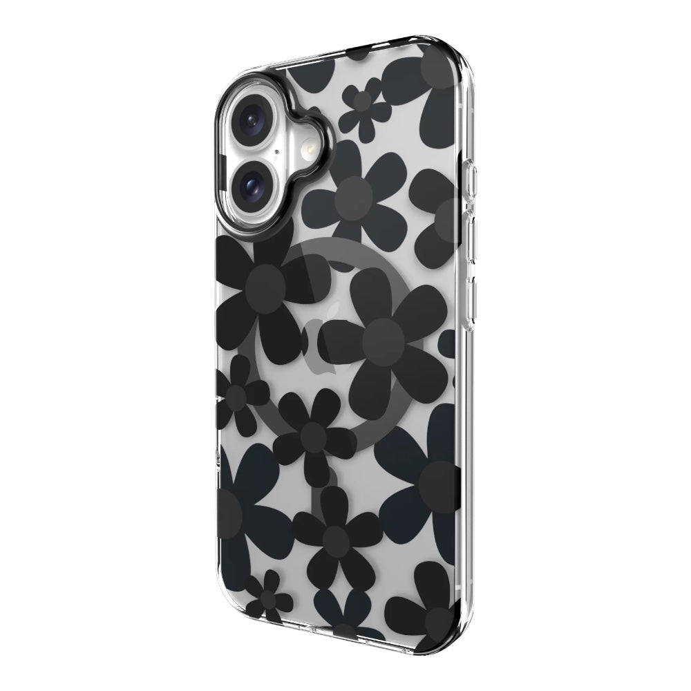 Estuche switcheasy skin iphone 16 plus fleur m 3d patterned shockproof case for 2024 iphone 2 lenses large color negro