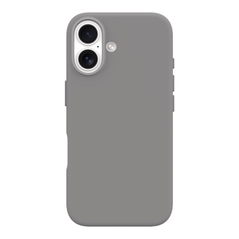 Estuche devia skin iphone 16 nature series silicone magnetic case color gris oscuro