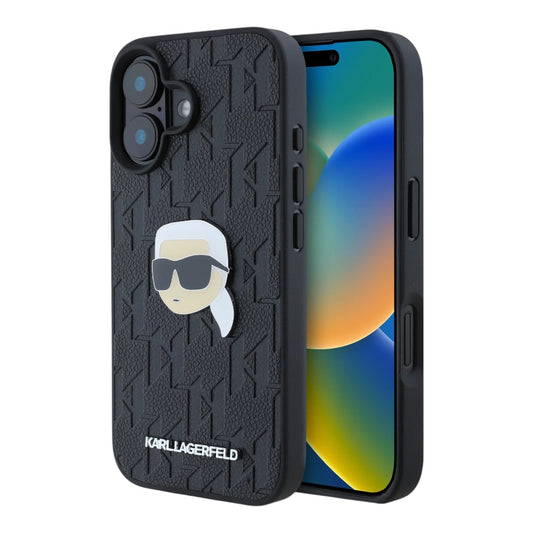 Estuche Karl Lagerfeld Skin para iPhone 16 - Color Negro - 0714405900020157