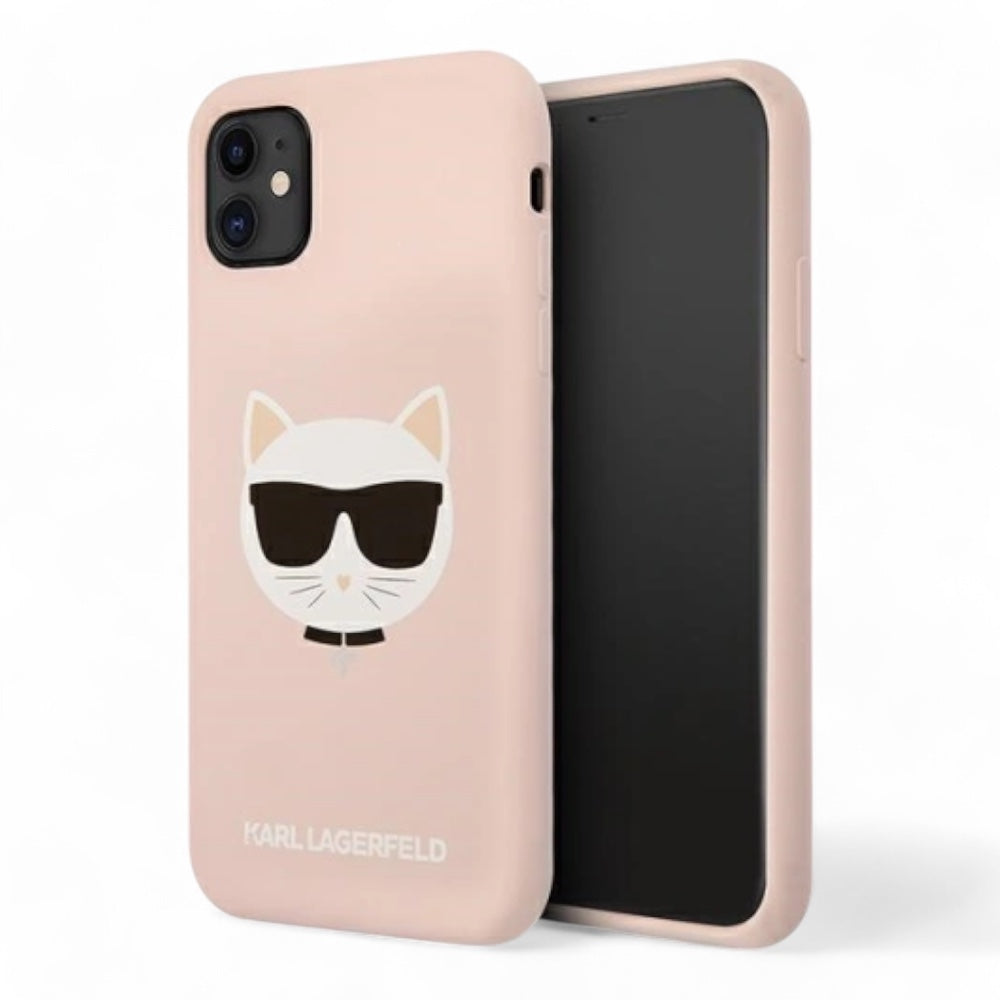 Estuche Karl Lagerfeld Choupette Head Pink para iPhone 11 - 0714405900130284