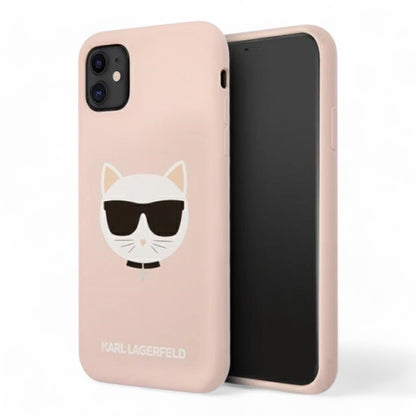 Estuche Karl Lagerfeld Choupette Head Pink para iPhone 11 - 0714405900130284