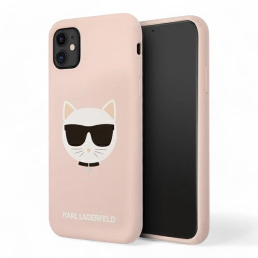 Estuche Karl Lagerfeld Choupette Head Pink para iPhone 11 - 0714405900130284