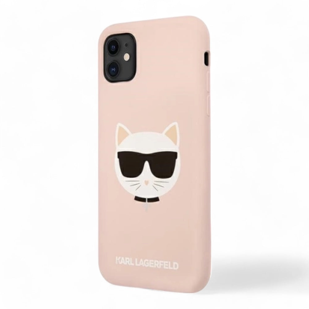 Estuche Karl Lagerfeld Choupette Head Pink para iPhone 11 - 0714405900130284