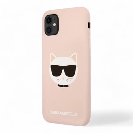 Estuche Karl Lagerfeld Choupette Head Pink para iPhone 11 - 0714405900130284