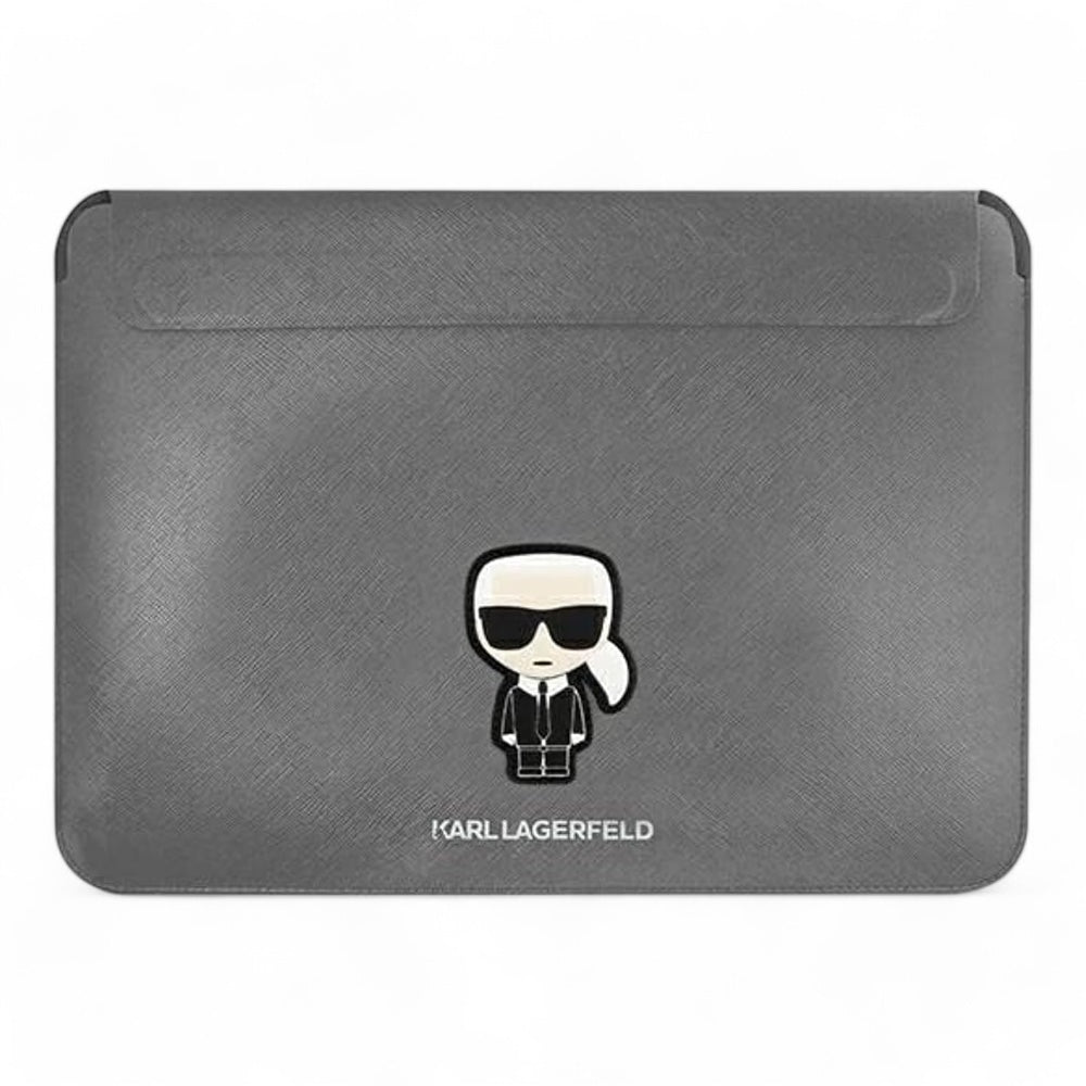 Estuche Karl Lagerfeld Comp Sleeve Saffiano 14" - Gris - 0714405900150284
