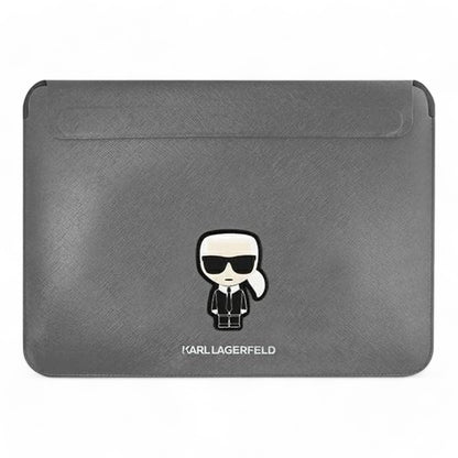 Estuche Karl Lagerfeld Comp Sleeve Saffiano 14" - Gris - 0714405900150284