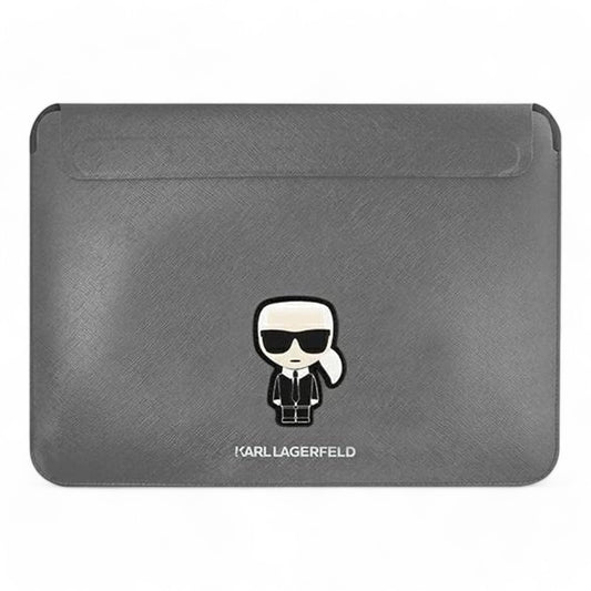 Estuche Karl Lagerfeld Comp Sleeve Saffiano 14" - Gris - 0714405900150284