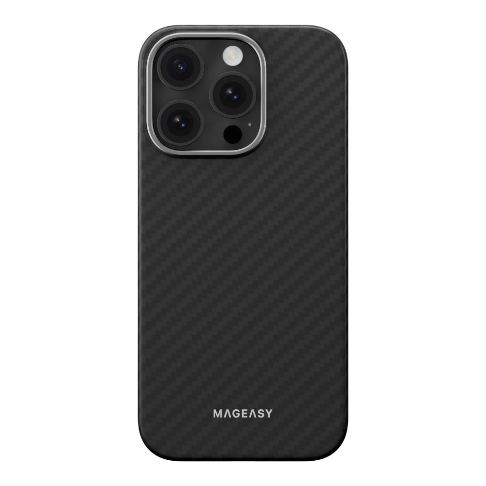 Estuche Mageasy Skin para iPhone 16 Pro - Negro - 0714406400020157