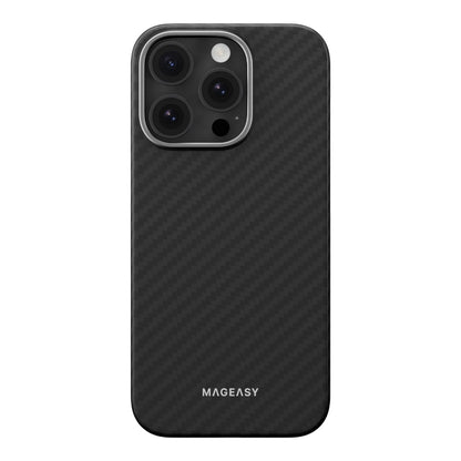 Estuche Mageasy Skin para iPhone 16 Pro - Negro - 0714406400020157