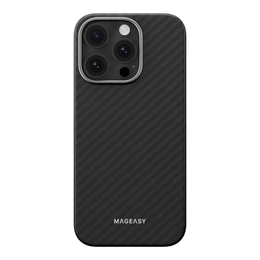 Estuche Mageasy Skin para iPhone 16 Pro - Negro - 0714406400020157