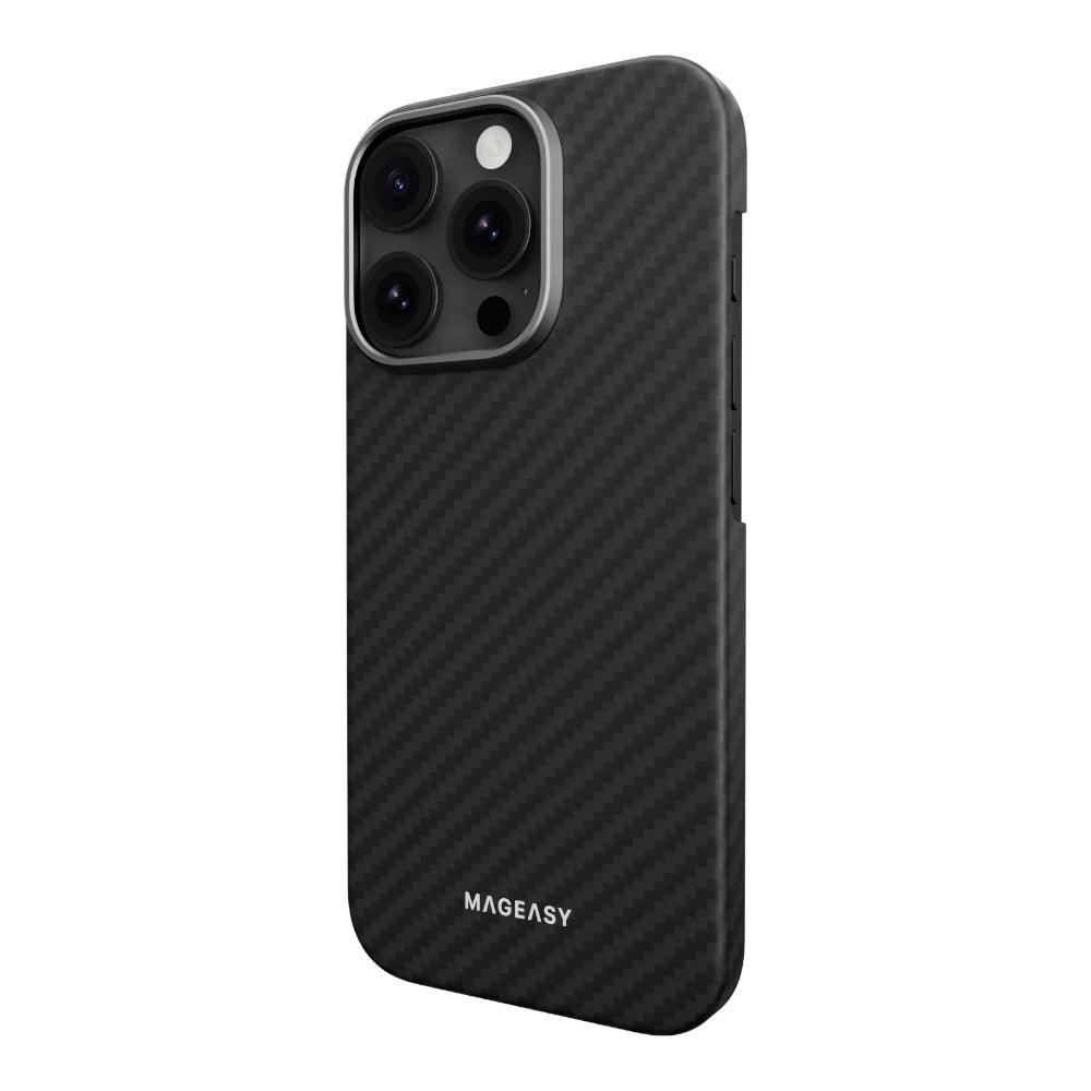 Estuche Mageasy Skin para iPhone 16 Pro - Negro - 0714406400020157