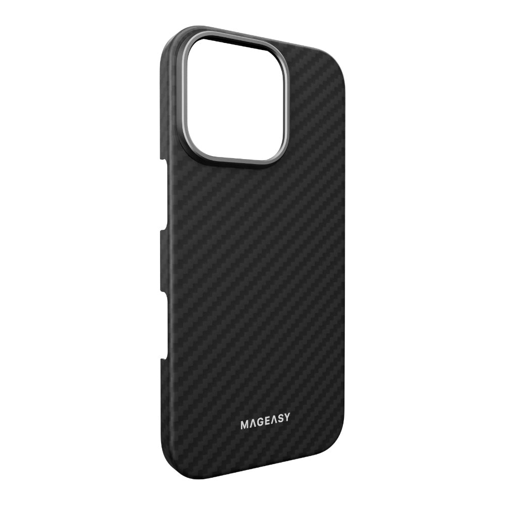 Estuche Mageasy Skin para iPhone 16 Pro - Negro - 0714406400020157