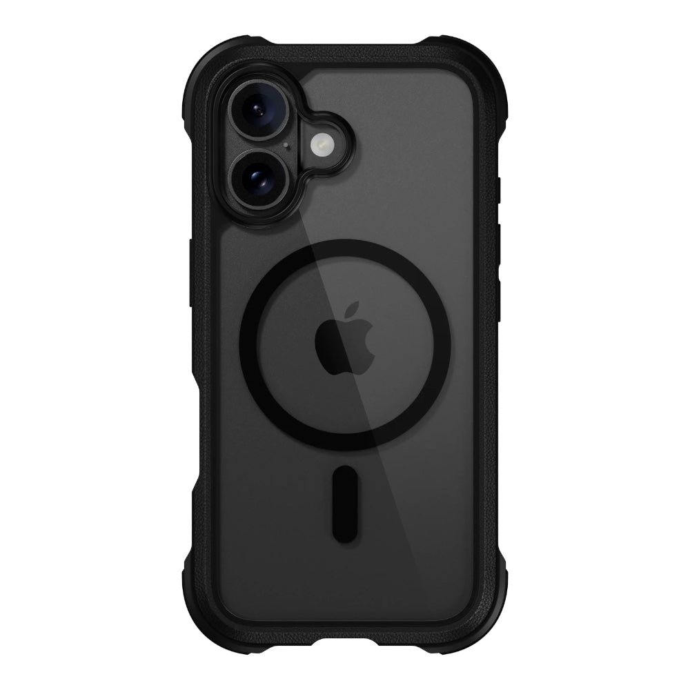 Estuche mageasy skin iphone 16 plus odyssey m rugged utility protective case for 2024 iphone 2 lenses large leather black color negro