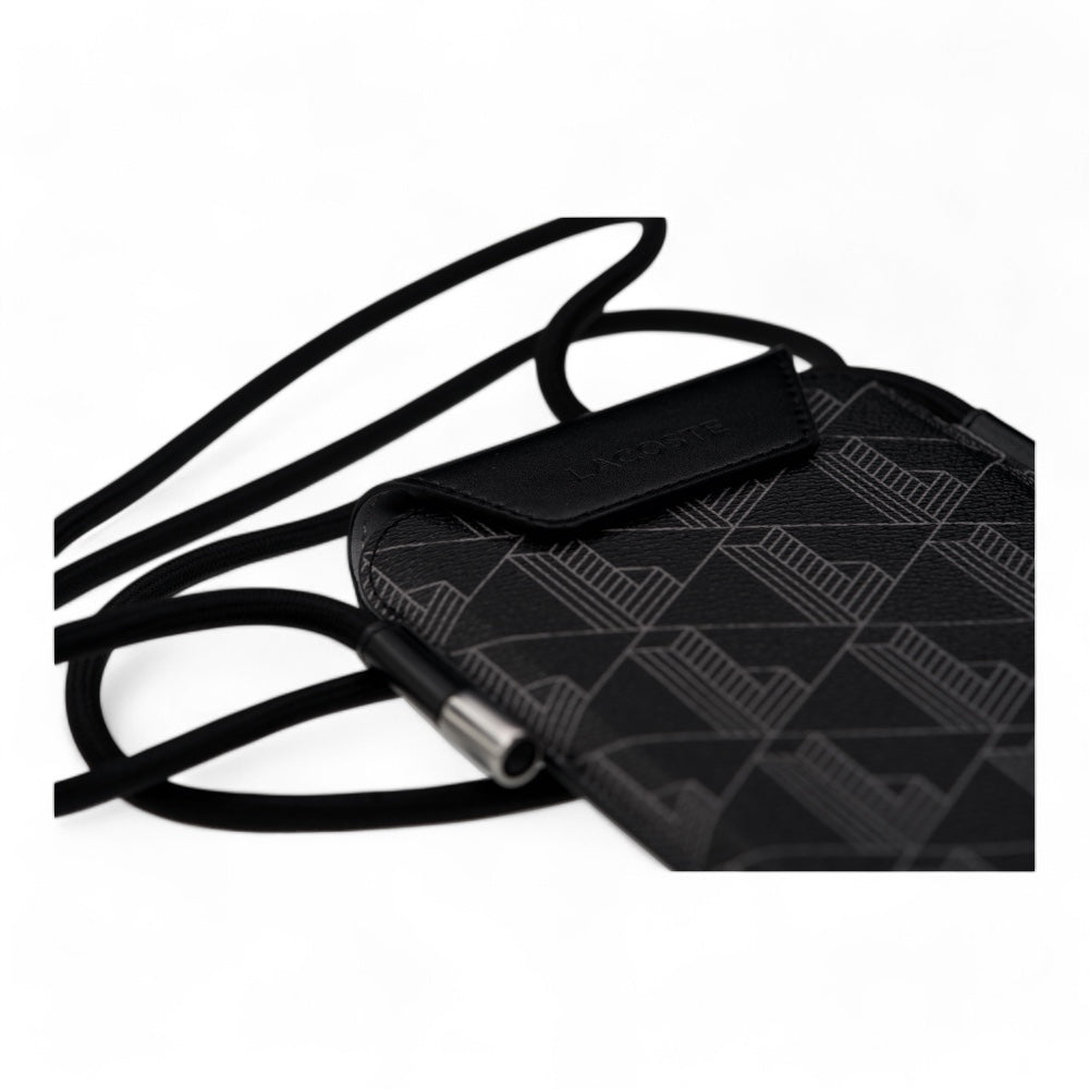 Estuche lacoste skin bolsa universal  color negro