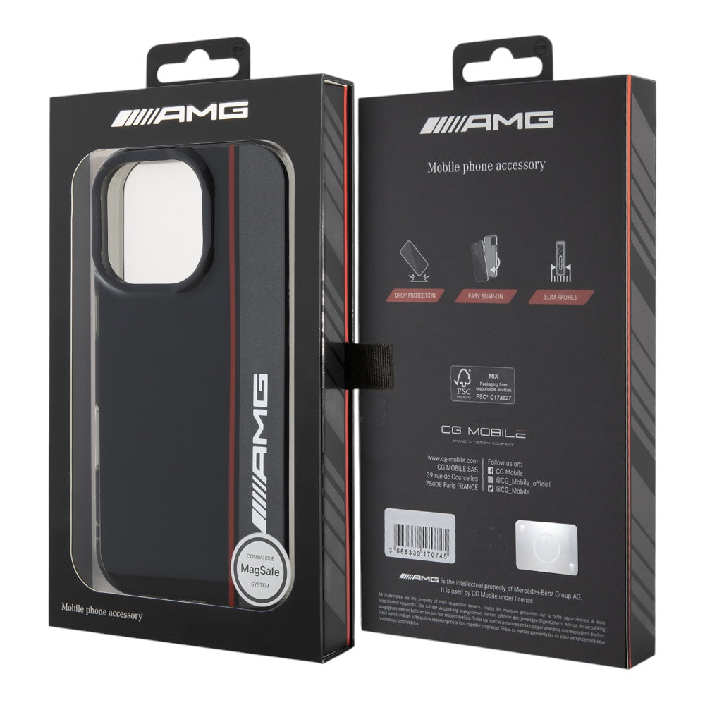 Estuche AMG Skin iPhone 16 Pro MagSafe Negro - 0714407000030157
