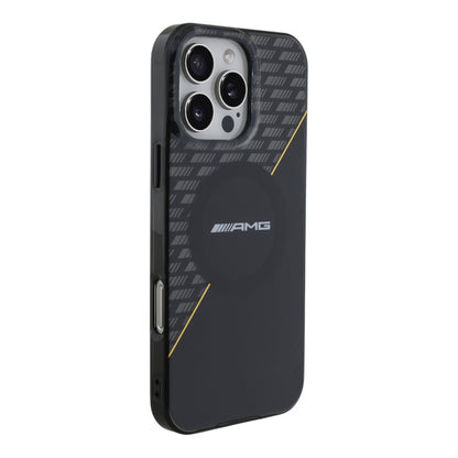 Estuche AMG Skin iPhone 16 Pro Max - Negro Amarillo - 0714407000050157