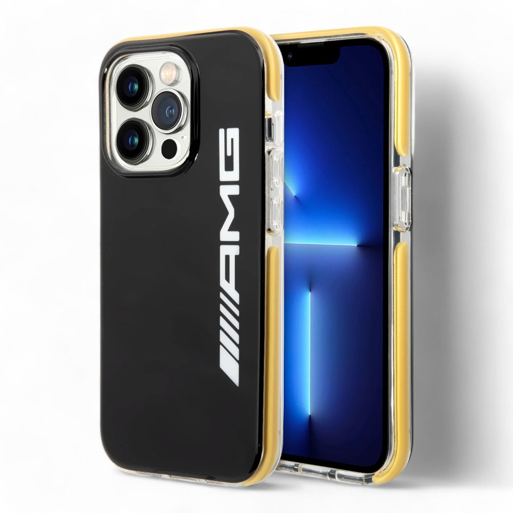 Estuche Amg Hc Pc/Tpu Black Yellow  Iphone 14 Pro Max Color Amarillo