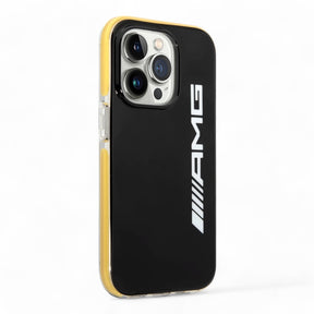 Estuche Amg Hc Pc/Tpu Black Yellow  Iphone 14 Pro Max Color Amarillo