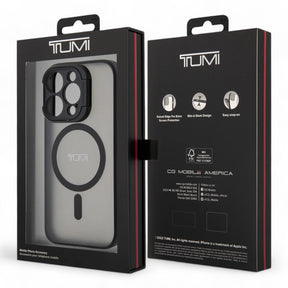 Estuche Tumi Hc Frosted Magsafe Transparent With Stand Iphone 15 Pro Max Color Negro