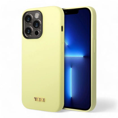 Estuche Tumi HC Women Liquid Silicone para iPhone 14 Pro Max - Amarillo - 0714407100160284