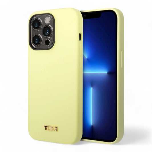 Estuche Tumi HC Women Liquid Silicone para iPhone 14 Pro Max - Amarillo - 0714407100160284