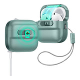 Estuche esr skin airpods 4 flicklock color verde