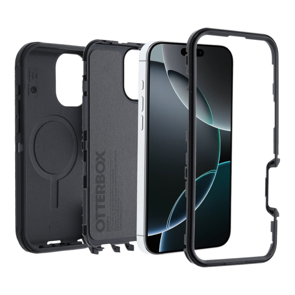 Estuche otterbox defender con magsafe y clip color corinto modelo iphone 15 pro max