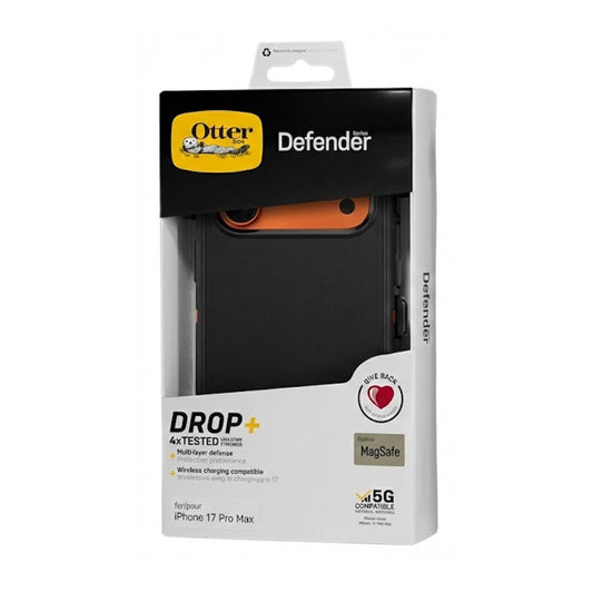 Case OtterBox Defender iPhone 17 Pro Max Gris Naranja - 0729000105