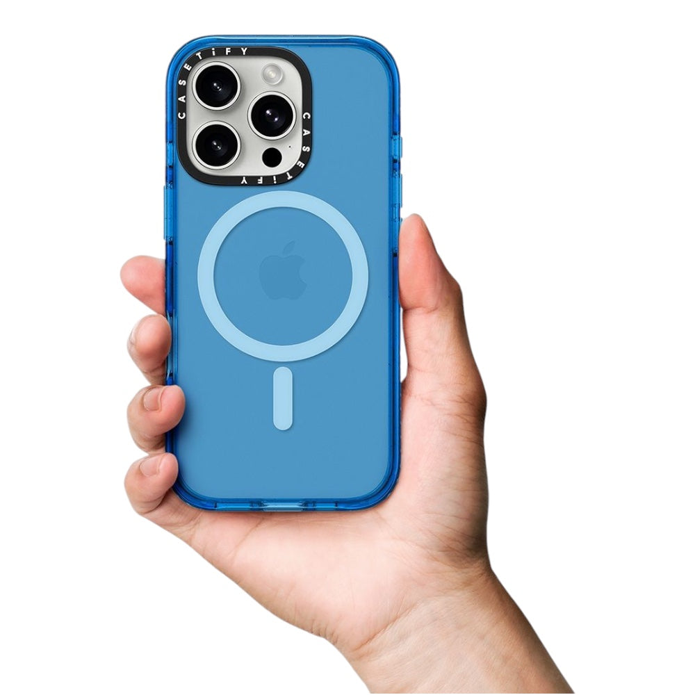 Estuche CASETiFY Impact MagSafe para iPhone 15 Pro Max - Azul - 0756000063