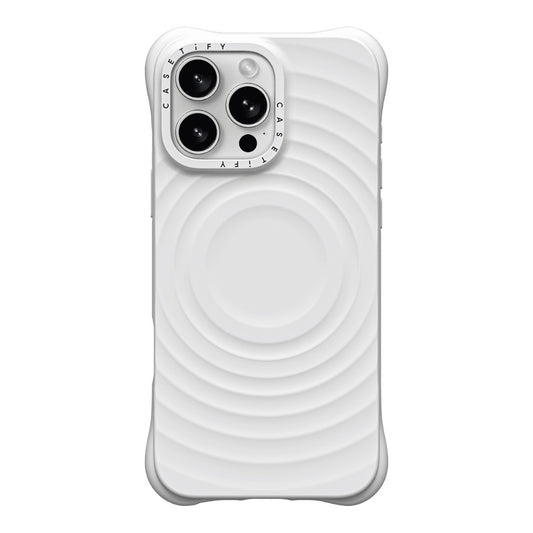 Estuche CASETiFY Ripple iPhone 15 Pro Max - Blanco - 0756000098