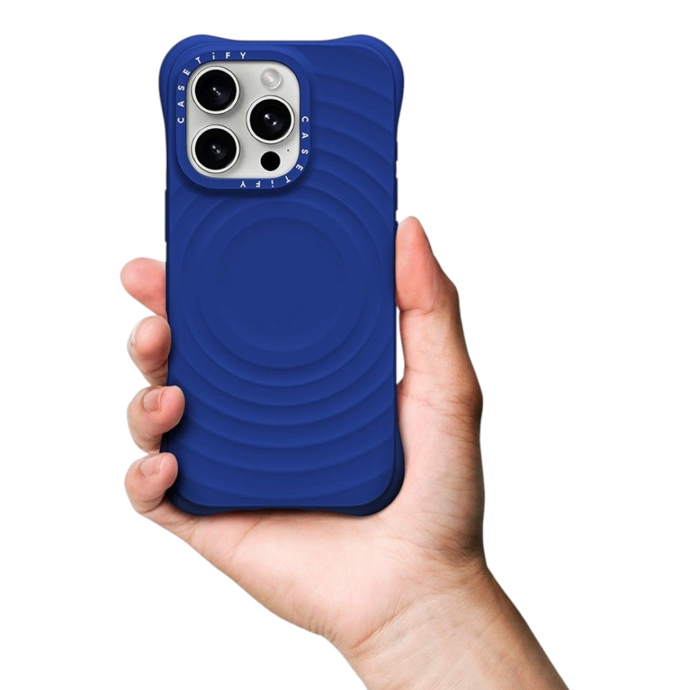 Estuche CASETiFY Ripple iPhone 16 Pro Azul - 0756000109