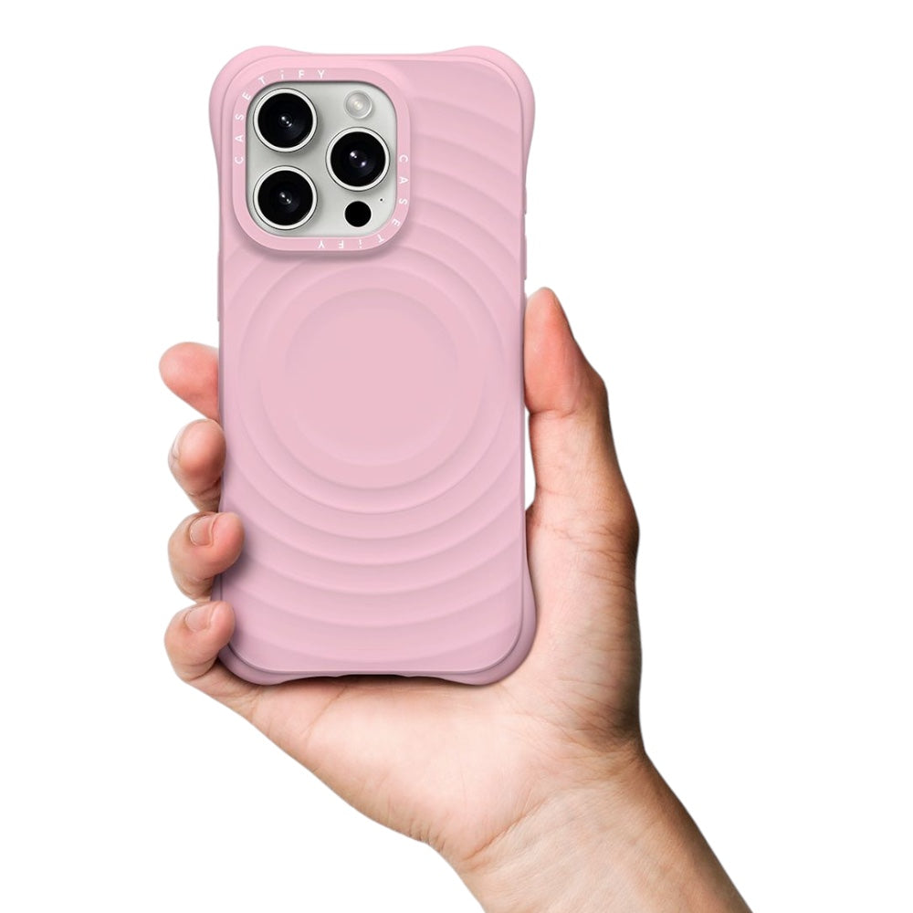 Estuche CASETiFY Ripple Rosado para iPhone 16 - 0756000111