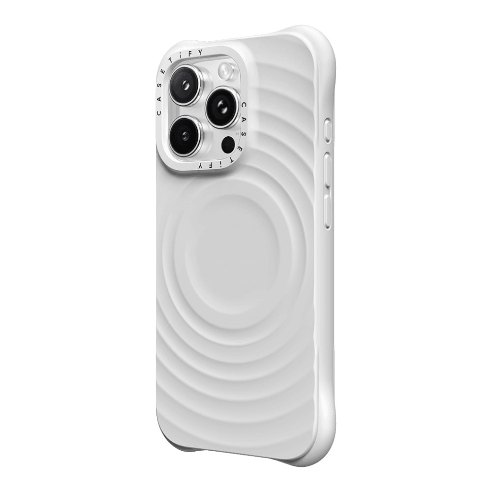 Estuche CASETiFY Ripple para iPhone 16 Pro Max - Blanco - 0756000150