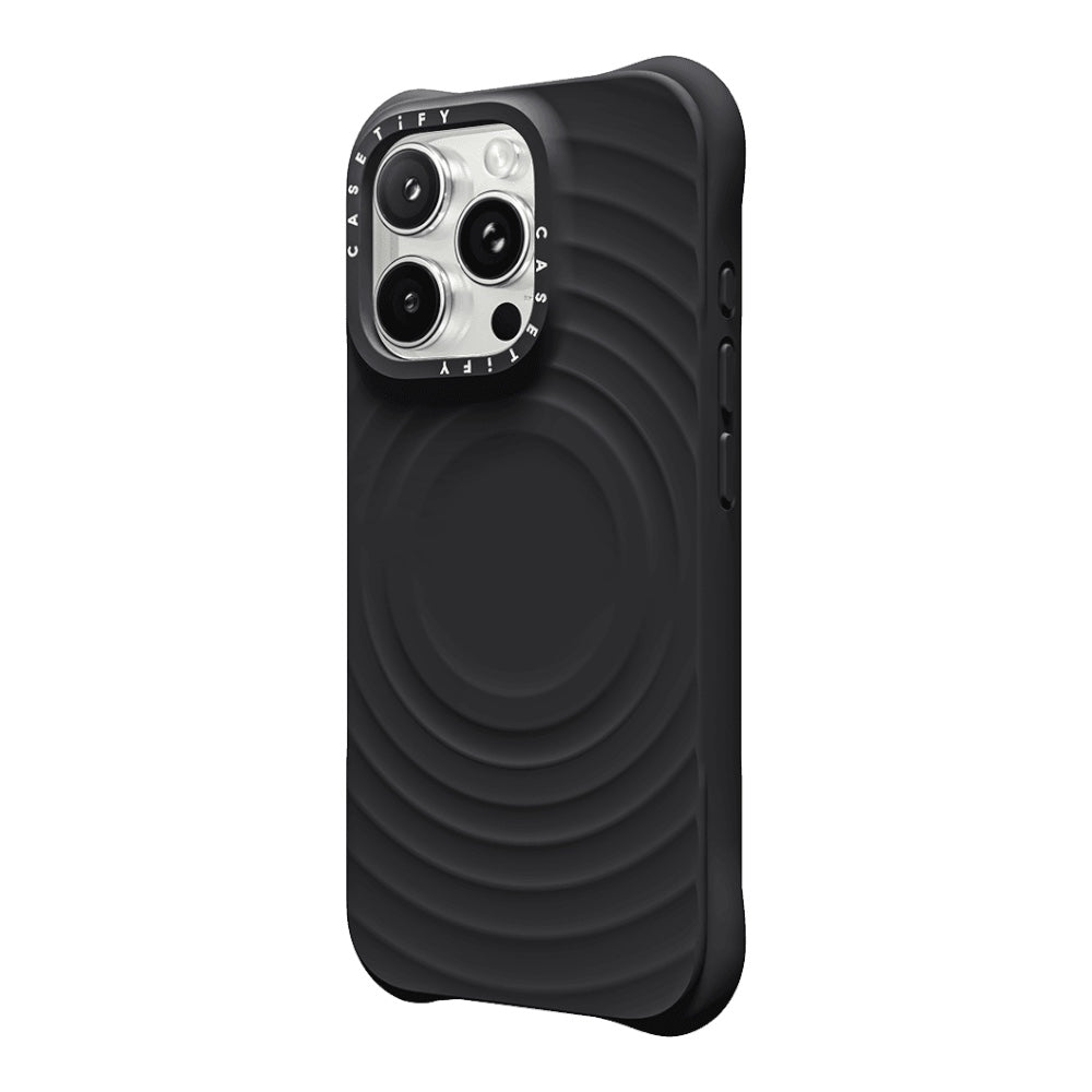 CASETiFY Ripple iPhone 16 Pro - Estuche Negro - 0756000170