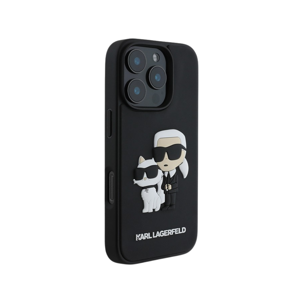 Estuche Karl Lagerfeld HC 3D Rubber para iPhone 16 Pro - 0759000001